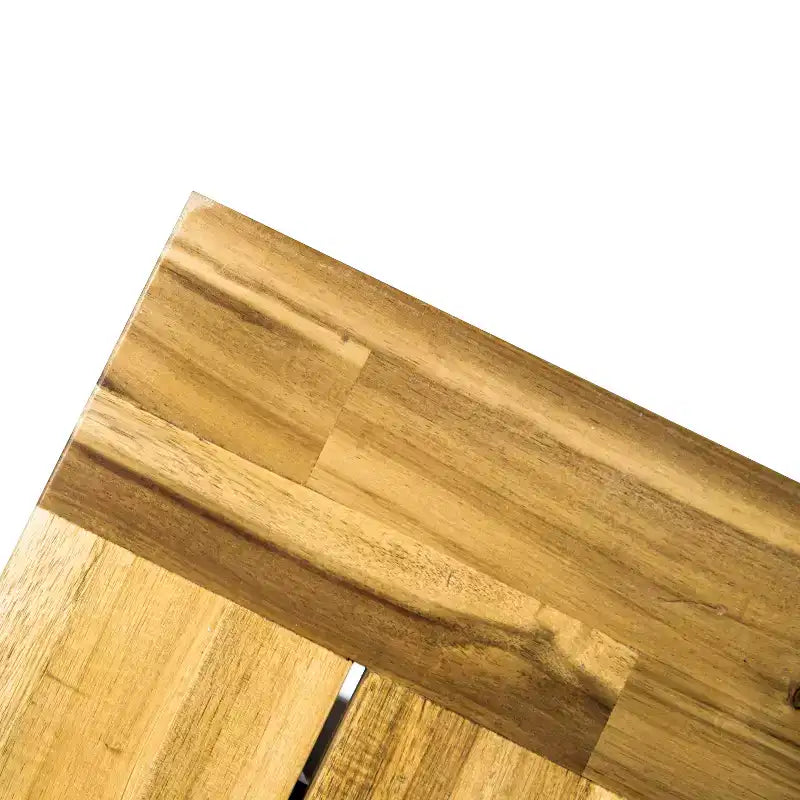 Christopher Knight Home Betsys, set da pranzo da esterno in legno di acacia e vimini, 6 pezzi con panca, teak/marrone mélange