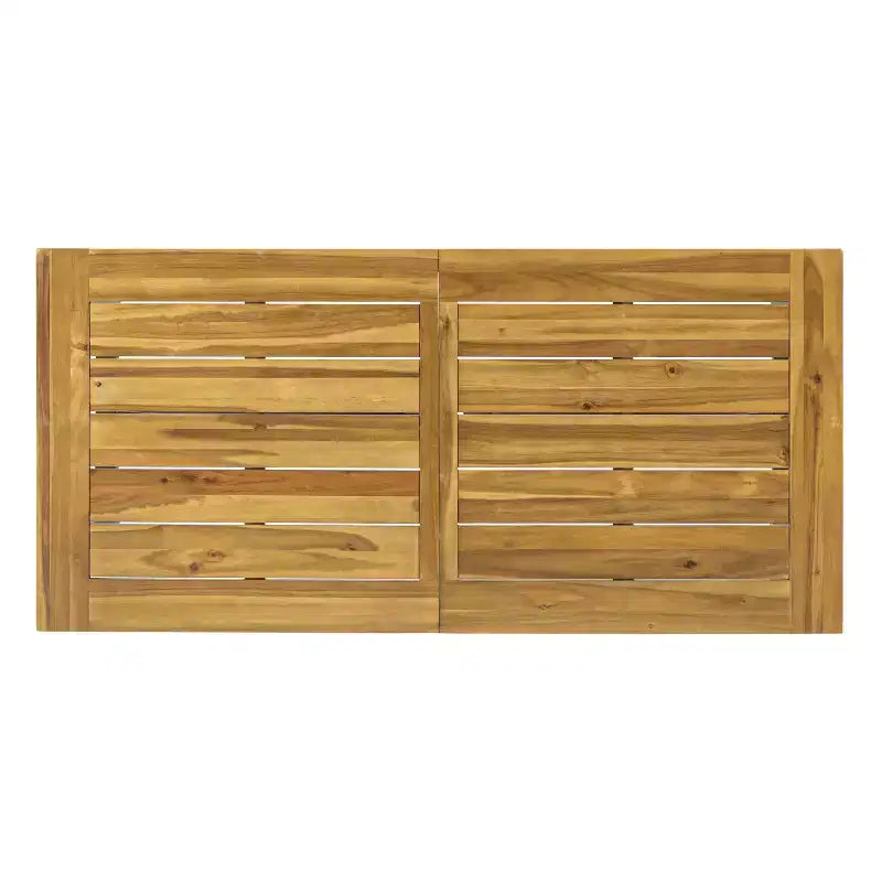 Christopher Knight Home Betsys, set da pranzo da esterno in legno di acacia e vimini, 6 pezzi con panca, teak/marrone mélange