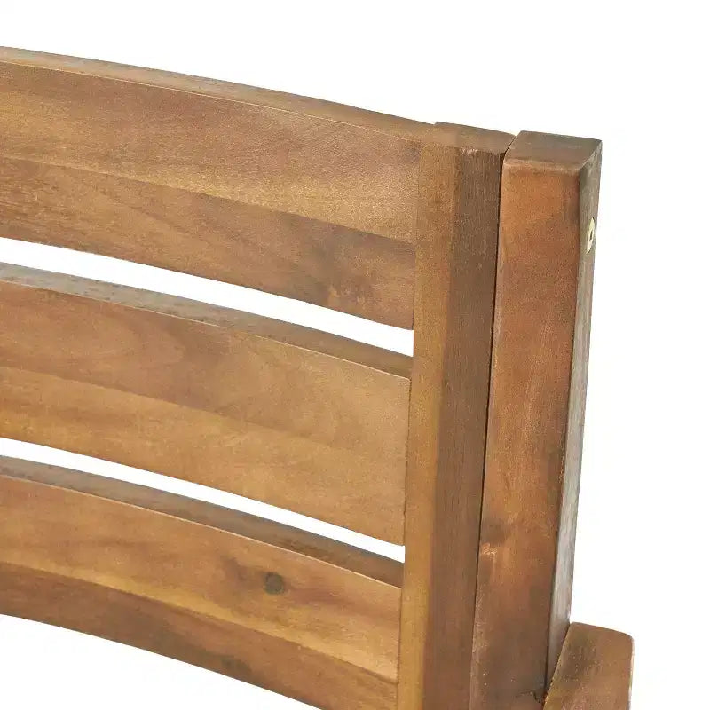 Set da pranzo da esterni GDFStudio Brigitte a 5 pezzi in legno di acacia rustico