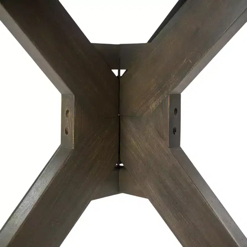 Set da pranzo da esterni GDFStudio Brigitte a 5 pezzi in legno di acacia rustico