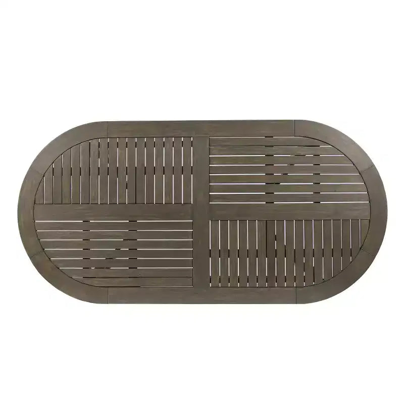 Set da pranzo a 7 pezzi Christopher Knight Home per esterno in legno di acacia e vimini con cuscini