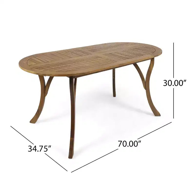 Set da pranzo a 7 pezzi Christopher Knight Home per esterno in legno di acacia e vimini con cuscini