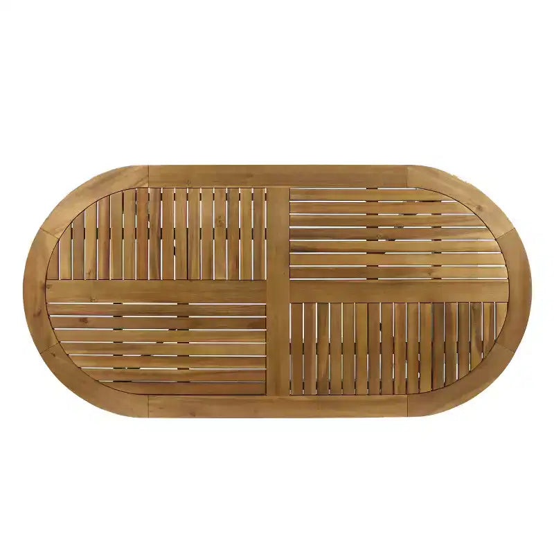 Set da pranzo a 7 pezzi Christopher Knight Home per esterno in legno di acacia e vimini con cuscini