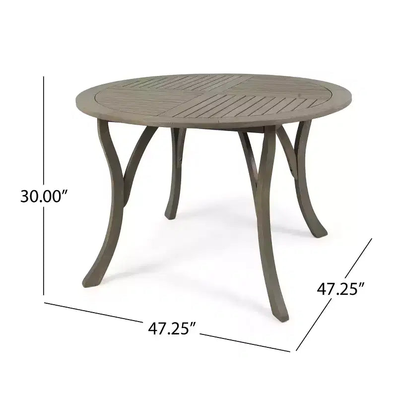 Christopher Knight Home Lockett Set da Pranzo da Esterno di 5 Pezzi in Rete e Legno di Acacia