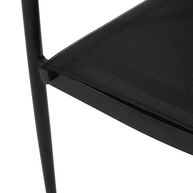 Christopher Knight Home Naop, set da pranzo da esterno in 7 pezzi in rete e alluminio, nero