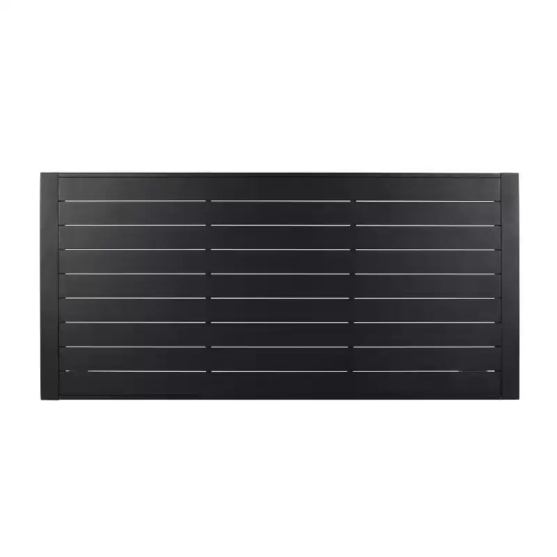 Christopher Knight Home Naop, set da pranzo da esterno in 7 pezzi in rete e alluminio, nero