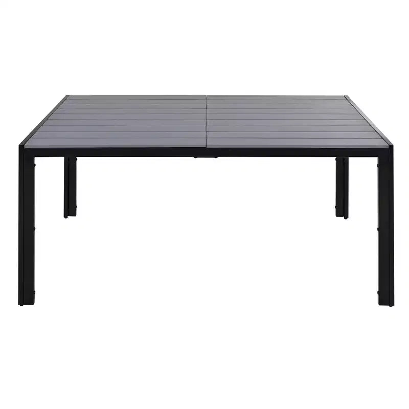 Whisen Set da Pranzo da Esterno in Acciaio a 7 Pezzi Resistente alle Intemperie, Set da Pranzo per Patio per Balcone, Giardino