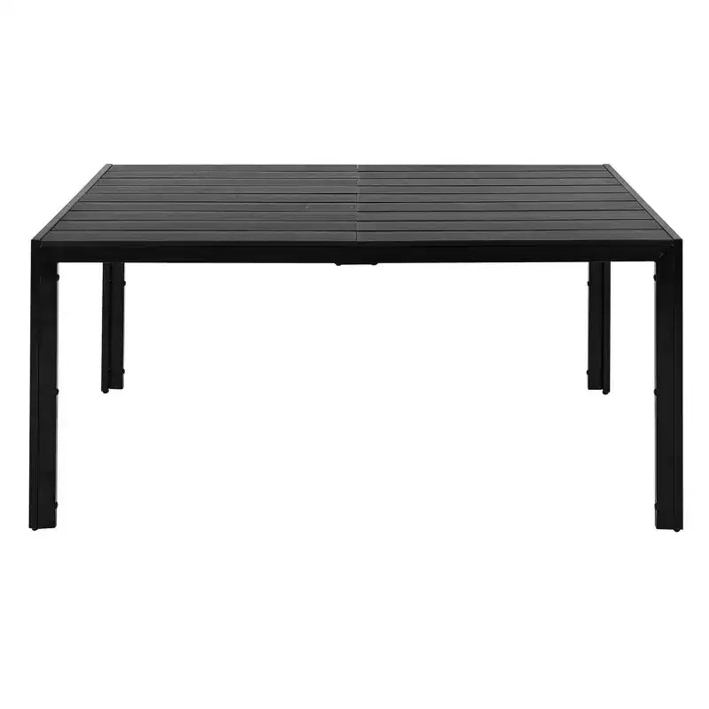 Whisen Set da Pranzo da Esterno in Acciaio a 7 Pezzi Resistente alle Intemperie, Set da Pranzo per Patio per Balcone, Giardino