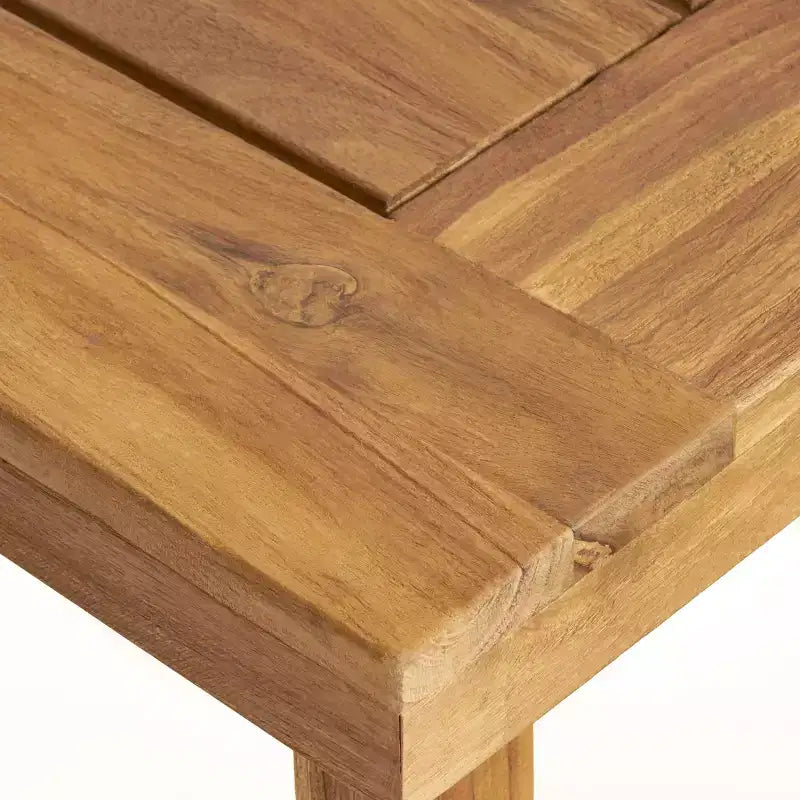 Christopher Knight Home Catalopa, set da pranzo da 7 pezzi in legno di acacia e resina, nero/tek, per esterni
