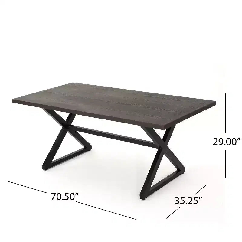 Christopher Knight Home Aisha Set da pranzo da esterno a 6 pezzi in vimini e alluminio con panca, Multimarrone/Marrone