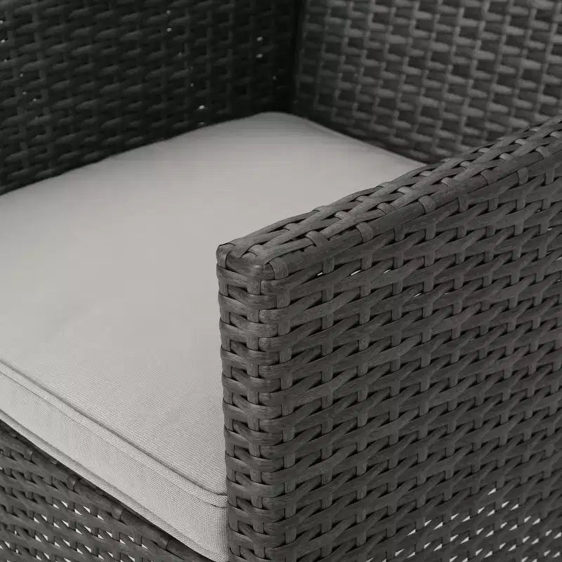Christopher Knight Home Aisha Set da pranzo da 6 pezzi per esterni in vimini e alluminio con panca