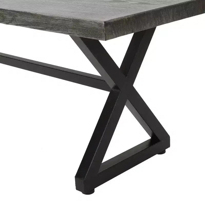 Christopher Knight Home Aisha Set da pranzo da 6 pezzi per esterni in vimini e alluminio con panca