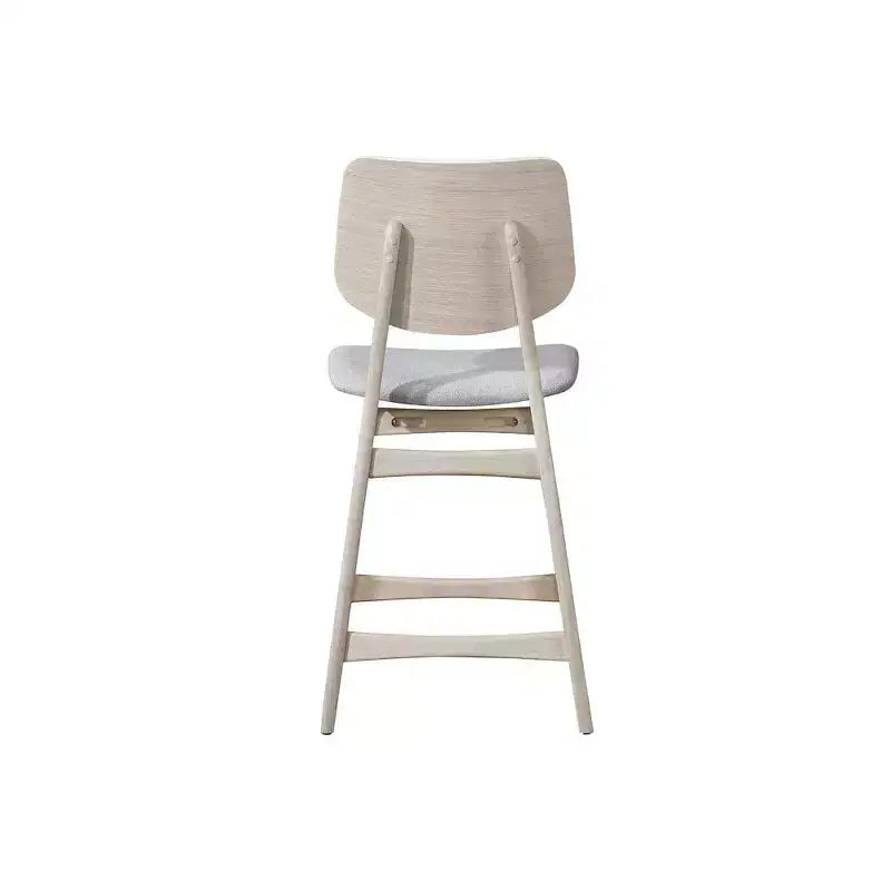 New Classic Furniture, Set da pranzo da bancone Oscar 7 pezzi in legno di frassino bianco