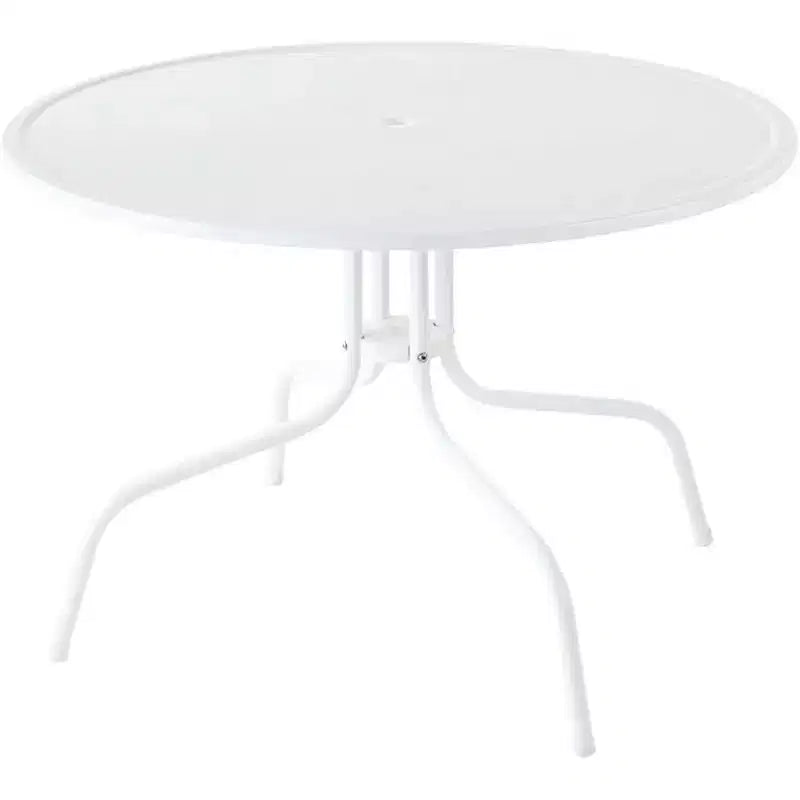 HomeStock Griffith, set da pranzo da esterni in metallo, 5 pezzi - tavolo e 4 sedie