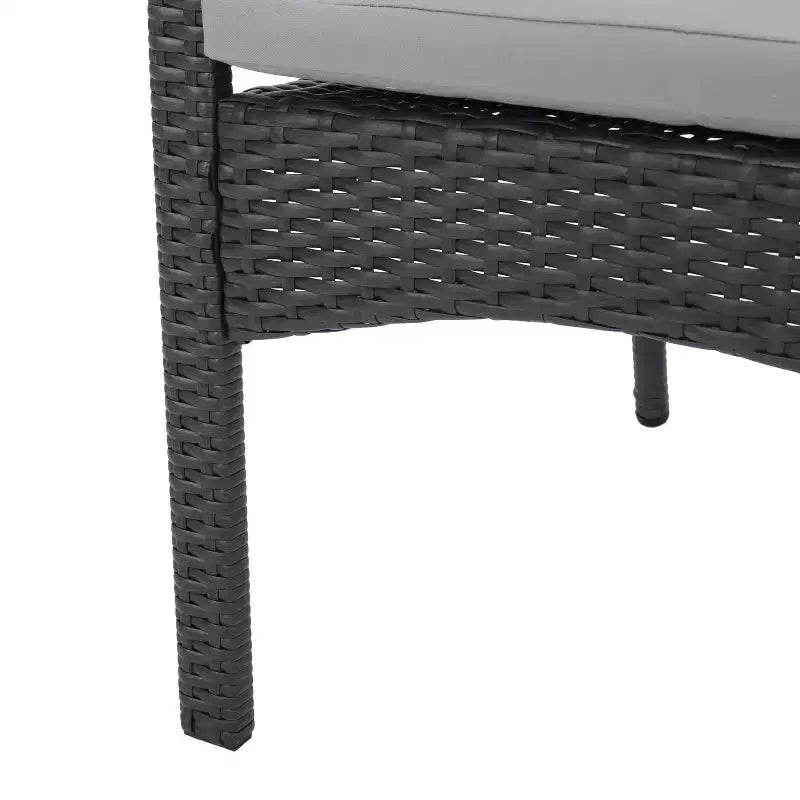 Christopher Knight Home Davenport Set da Pranzo Espandibile da Esterno a 9 Pezzi in Legno di Acacia e Vimini con Cuscini