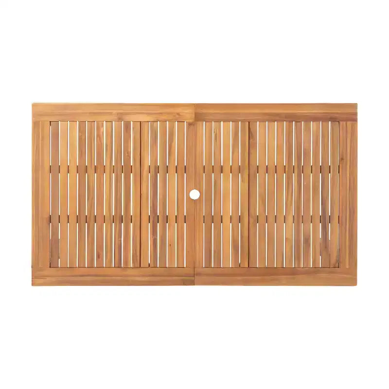 Christopher Knight Home Davenport Set da Pranzo Espandibile da Esterno a 9 Pezzi in Legno di Acacia e Vimini con Cuscini