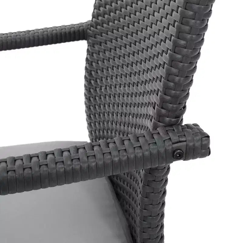 Christopher Knight Home Davenport Set da Pranzo Espandibile da Esterno a 9 Pezzi in Legno di Acacia e Vimini con Cuscini