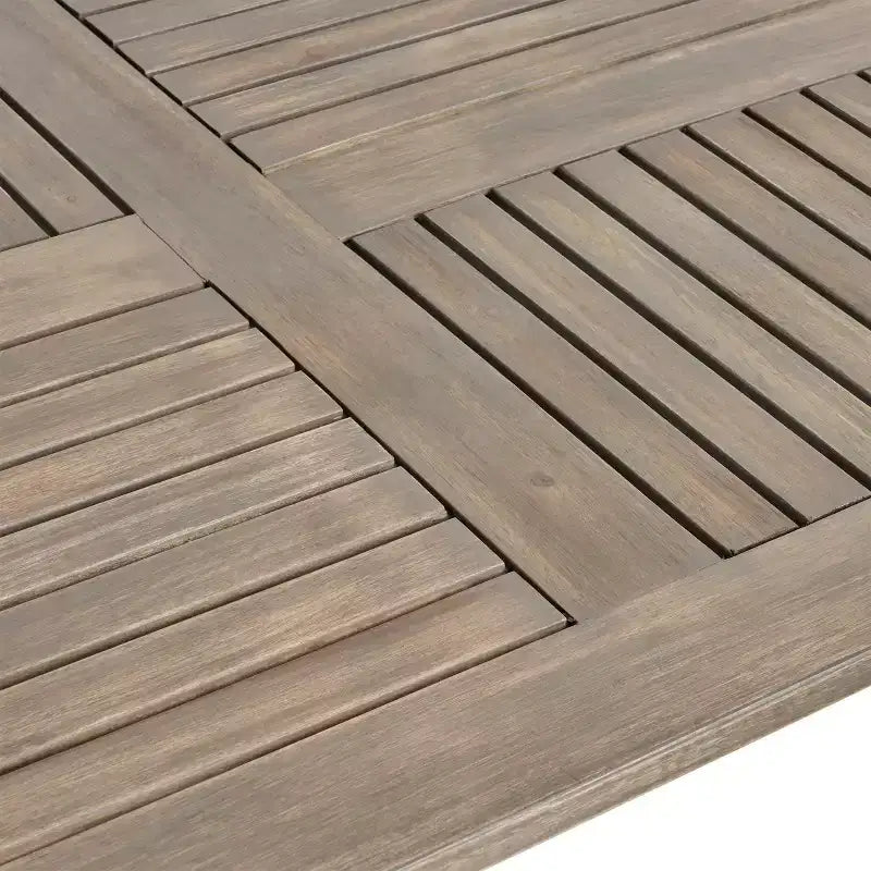 Christopher Knight Home Arletta Set da Pranzo da 7 Pezzi per Esterni in Rete e Legno di Acacia