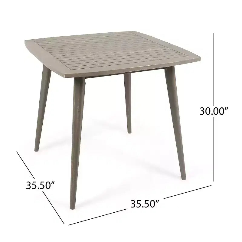 Christopher Knight Home Laussat Set da pranzo da esterno 5 pezzi in legno di acacia con cuscini