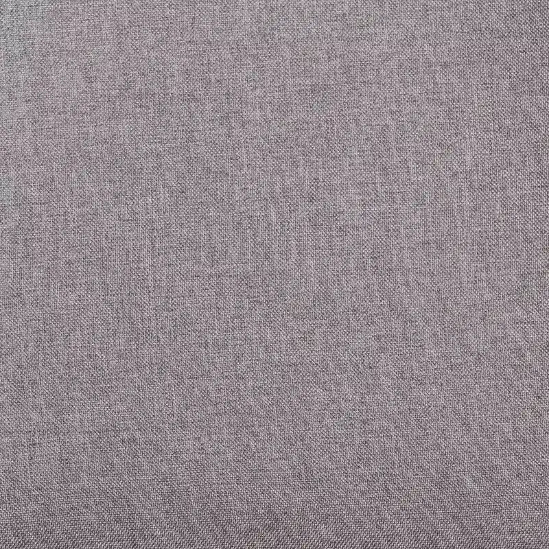 Set da pranzo Baxton Studio Norah 5 pezzi moderno in tessuto grigio e legno con finitura marrone scuro