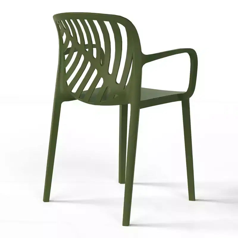 WestinTrends Playa, set da pranzo da esterni di 5 pezzi con tavolo quadrato in resina e moderne sedie impilabili