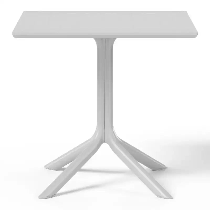 WestinTrends Playa, Set da Pranzo da Esterno in Resina a 5 Pezzi con Tavolo Quadrato e Sedie da Giardino Impilabili