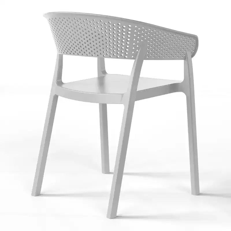 WestinTrends Playa, Set da Pranzo da Esterno in Resina a 5 Pezzi con Tavolo Quadrato e Sedie da Giardino Impilabili