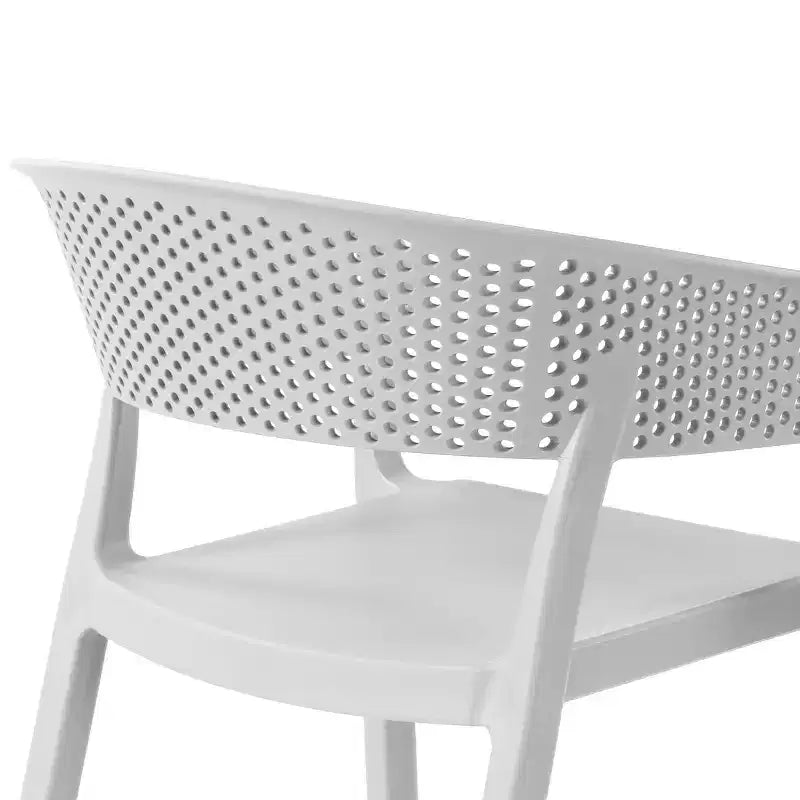 WestinTrends Playa, Set da Pranzo da Esterno in Resina a 5 Pezzi con Tavolo Quadrato e Sedie da Giardino Impilabili