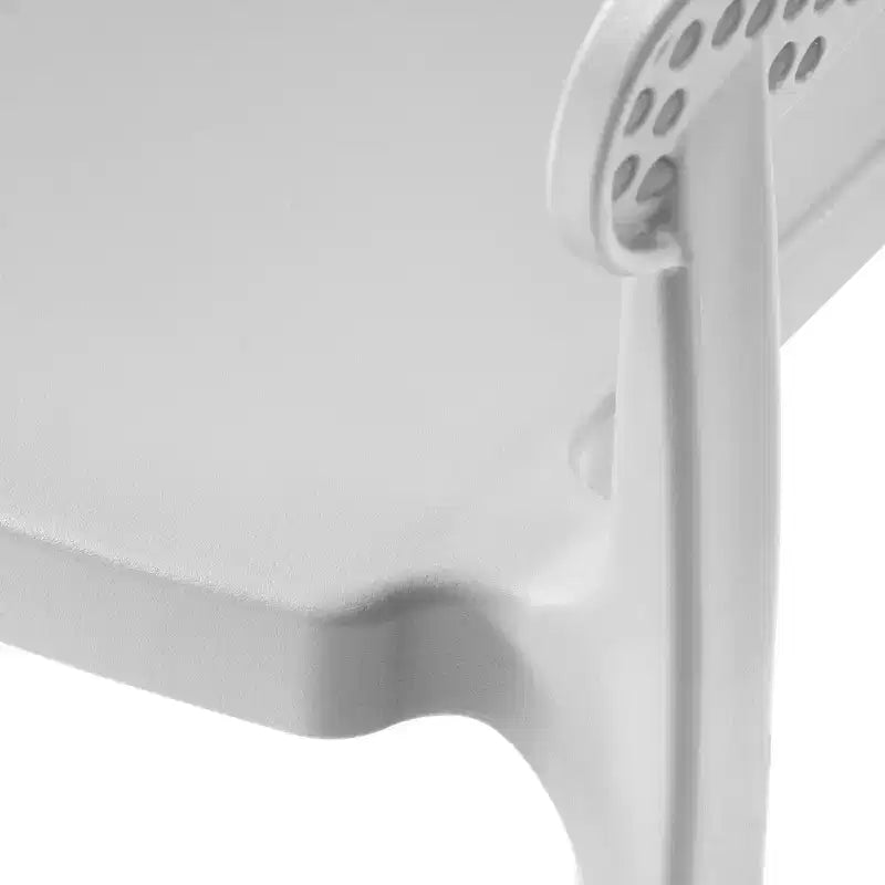 WestinTrends Playa, Set da Pranzo da Esterno in Resina a 5 Pezzi con Tavolo Quadrato e Sedie da Giardino Impilabili