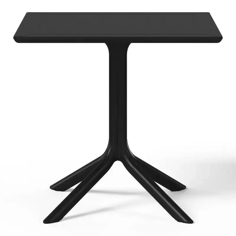 WestinTrends Playa, Set da Pranzo da Esterno in Resina a 5 Pezzi con Tavolo Quadrato e Sedie da Giardino Impilabili
