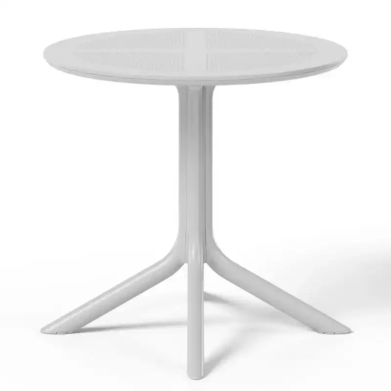 Set da tavolo da pranzo rotondo moderno a 5 pezzi WestinTrends Playa con sedie da pranzo impilabili per patio