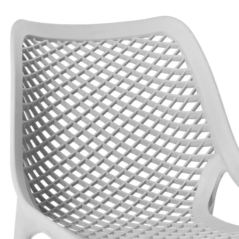 Set da tavolo da pranzo rotondo moderno a 5 pezzi WestinTrends Playa con sedie da pranzo impilabili per patio