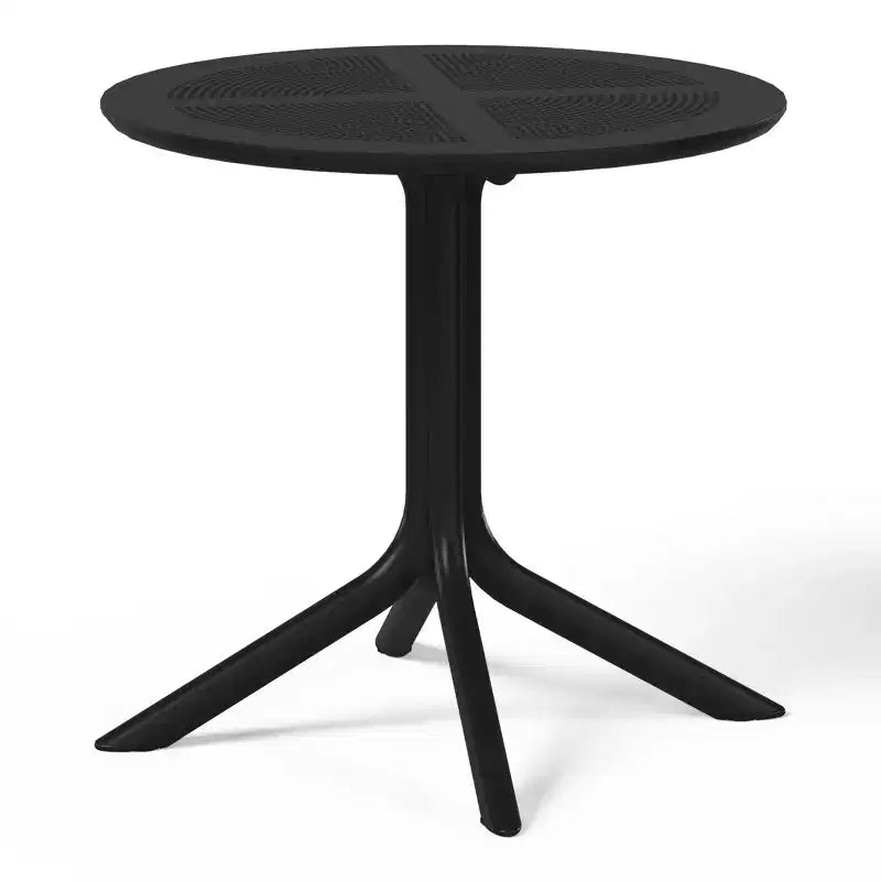 Set da tavolo da pranzo rotondo moderno a 5 pezzi WestinTrends Playa con sedie da pranzo impilabili per patio