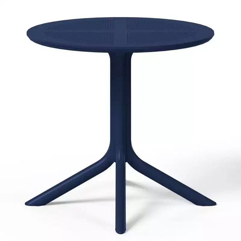 Set da tavolo da pranzo rotondo moderno a 5 pezzi WestinTrends Playa con sedie da pranzo impilabili per patio