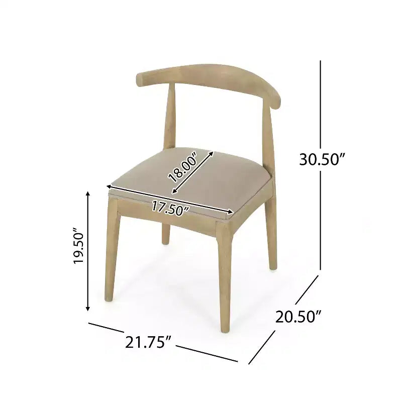 Christopher Knight Home Dason, Set da Pranzo Moderno di Metà Secolo da 7 Pezzi con Sedie Imbottite e Tavolo Minimalista