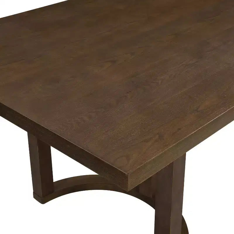 Set da pranzo imbottito Christopher Knight Home Keira 7 pezzi moderno in rattan e legno di caucciù
