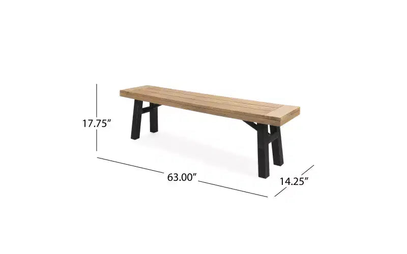Set da pranzo da esterno Christopher Knight Home Flora da 6 pezzi in legno di acacia e vimini