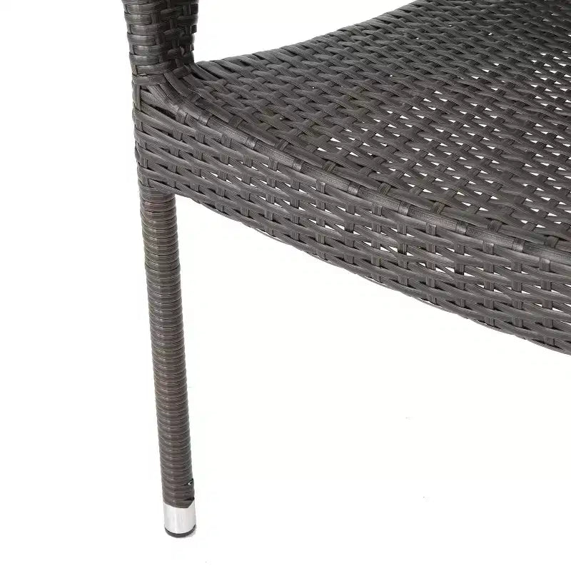 Set da pranzo da 6 pezzi Christopher Knight Home Fletcher per esterni in legno di acacia e vimini
