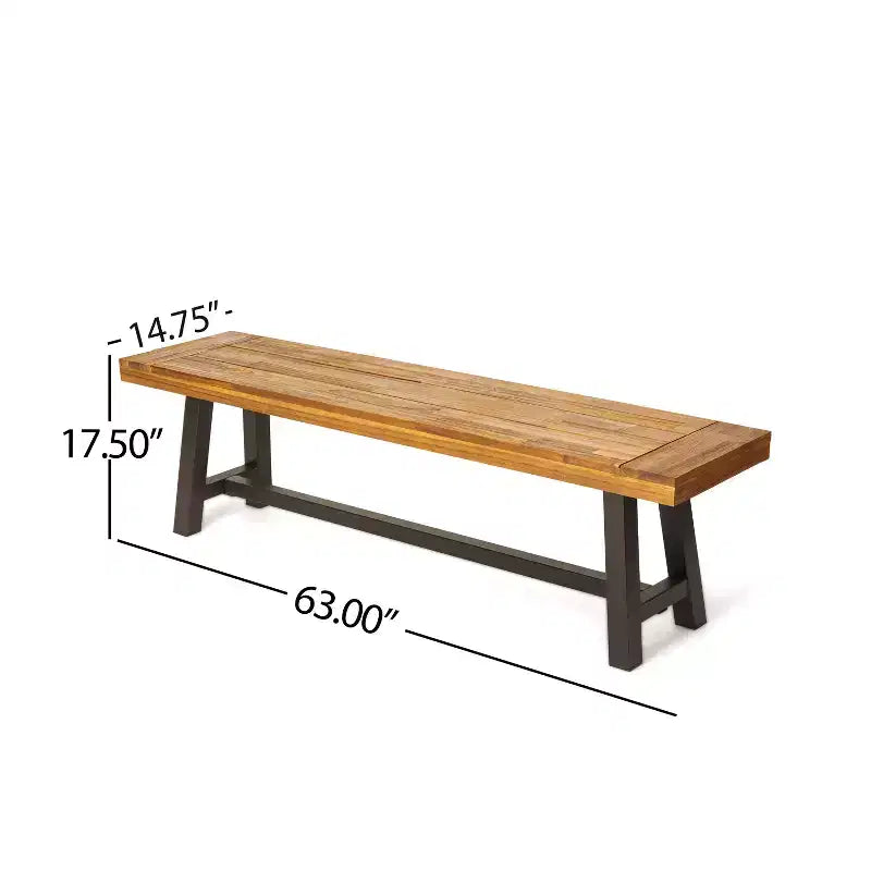 Set da pranzo da 6 pezzi Christopher Knight Home Fletcher per esterni in legno di acacia e vimini