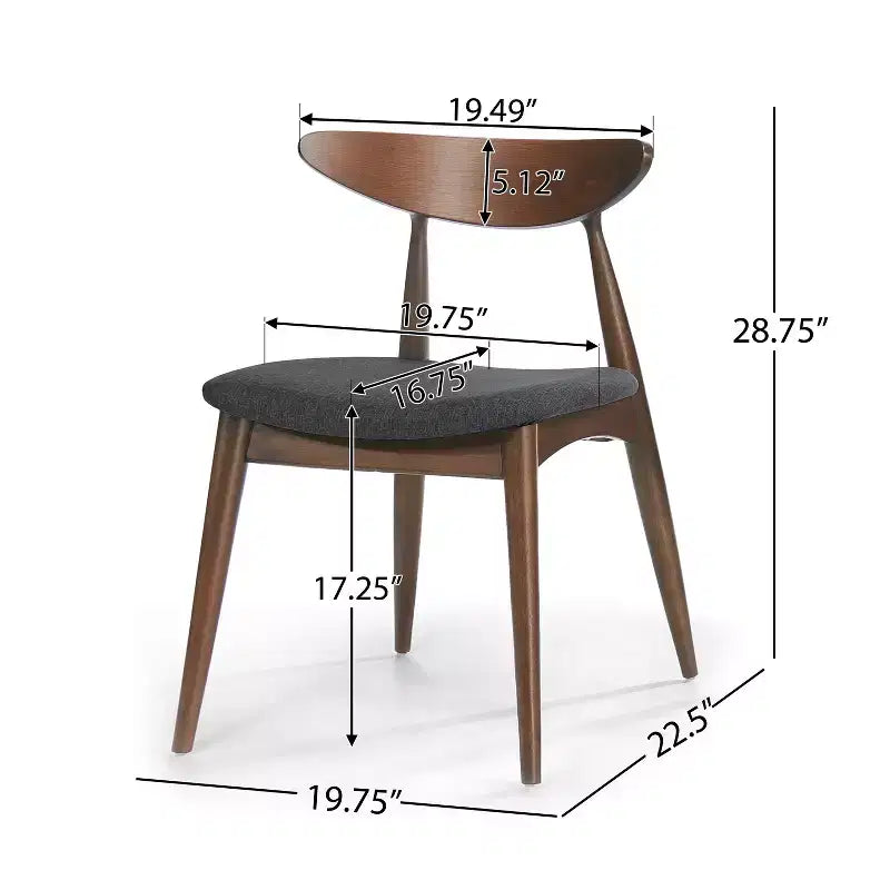 Christopher Knight Home Brevard, set da pranzo di 5 pezzi, in tessuto imbottito, stile moderno di metà secolo
