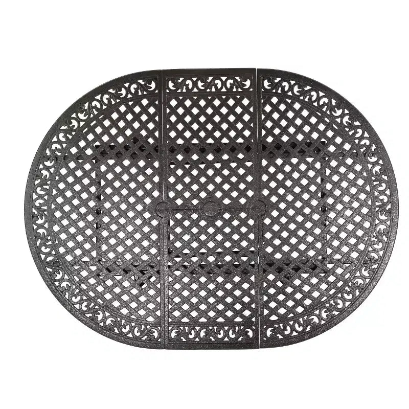 Christopher Knight Home Windley Set da Pranzo Espandibile da Esterno a 7 Pezzi in Alluminio