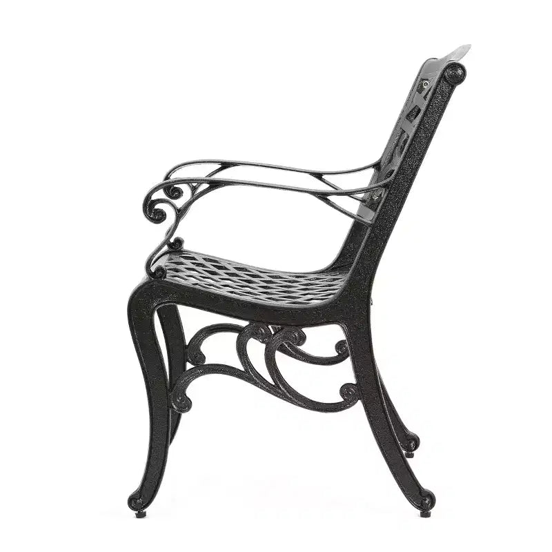Christopher Knight Home Windley Set da Pranzo Espandibile da Esterno a 7 Pezzi in Alluminio
