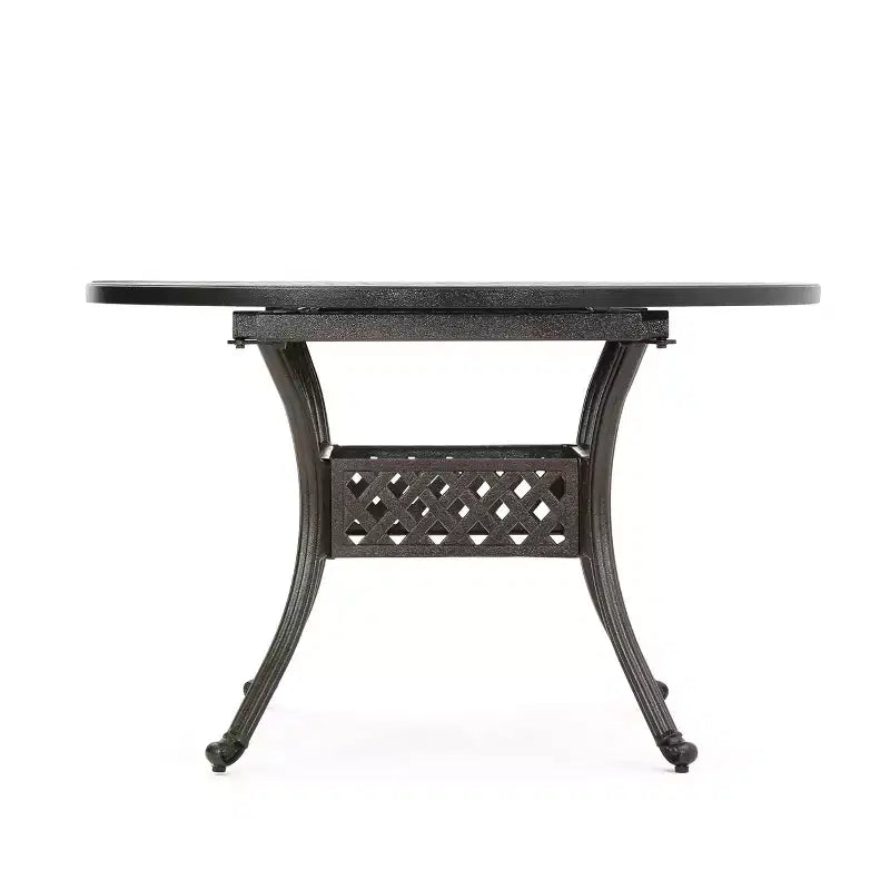 Christopher Knight Home Windley Set da Pranzo Espandibile da Esterno a 7 Pezzi in Alluminio
