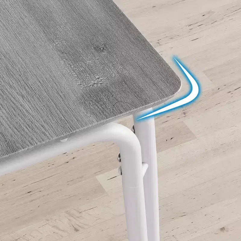 Set tavolo da pranzo GustoWave 5 pezzi, con 4 sedie imbottite