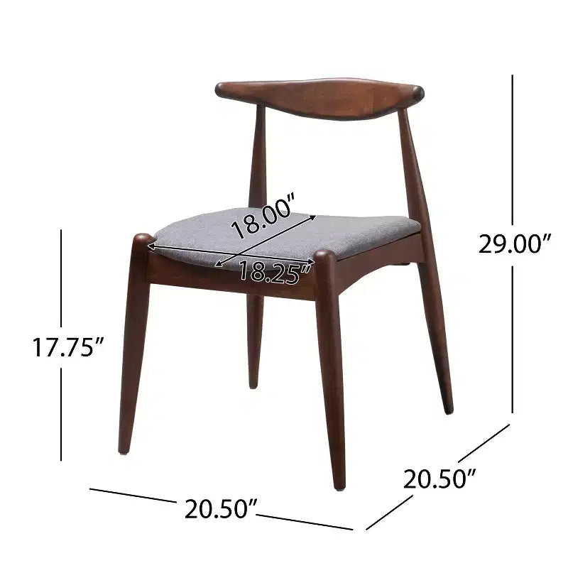 Christopher Knight Home Francie Set da Pranzo 5 Pezzi Moderno Metà Secolo Rivestito in Tessuto