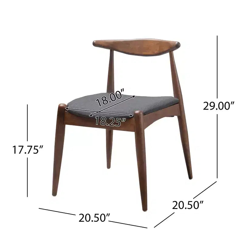 Christopher Knight Home Francie Set da Pranzo 5 Pezzi Moderno Metà Secolo Rivestito in Tessuto
