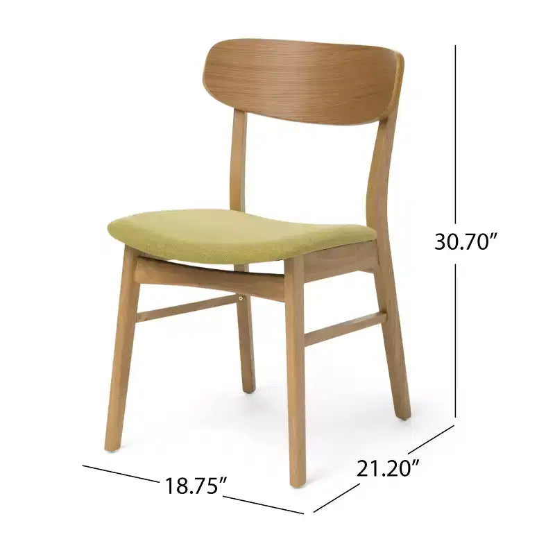 Set da pranzo Christopher Knight Home Fausett, 5 pezzi, in legno e tessuto imbottito, stile moderno di metà secolo