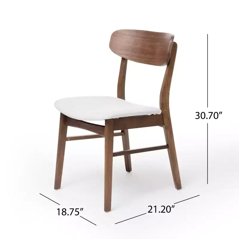 Set da pranzo Christopher Knight Home Fausett, 5 pezzi, in legno e tessuto imbottito, stile moderno di metà secolo