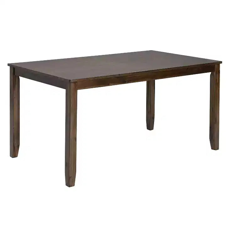 Set da pranzo MAYEERTY 7 pezzi - Tavolo rettangolare in legno e 6 sedie imbottite per riunioni di famiglia