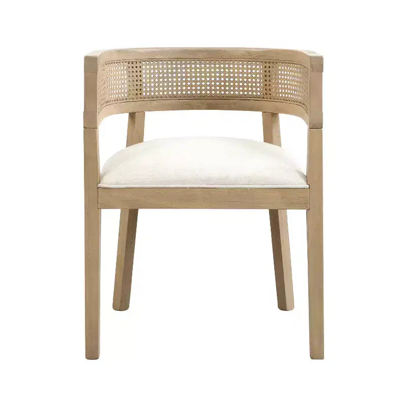 Christopher Knight Home Kassadin Set da pranzo 7 pezzi da fattoria con sedie in rattan rivestite in legno di gomma